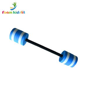 Factory Direct Custom eco-friendly weight-light  EVA foam swimming floatation barbell