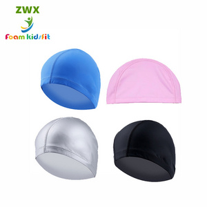 ZONWINXIN factory supply material PU coated swimming  hat  wholesale