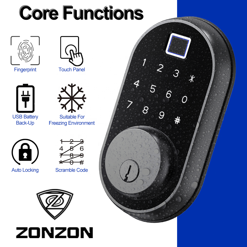 Zonzon Advanced Technology Good Price Dead Bolt Lock Smart Rfid Battery Password Cabinet Locker Lock