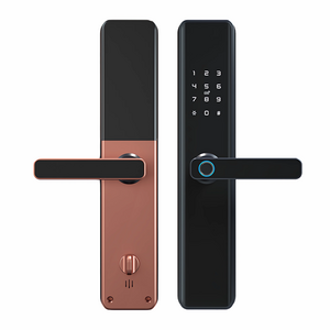 Door Lock With Fingerprint Smart Door Lock Biometric Password Ttlock Smart Lock Fingerprint Handle Aluminum Door For Home