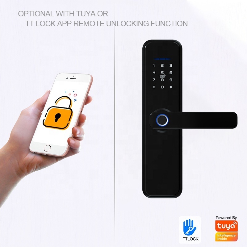 Alibaba Cloud Waterproof smart lock App Fingerprint Smart Luggage Locker WIFI Handle Lock Remote Control tuya TT smart locks