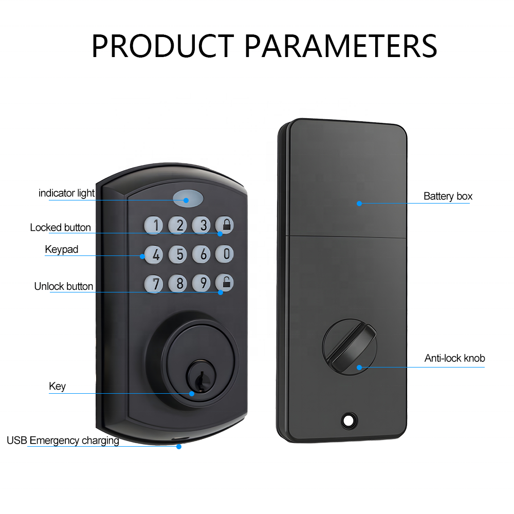 Quick Installation Electronic Locks Smart Lock Digital Deadbolt Cerraduras Inteligentes Wifi Tuya App Fingerprint Lock