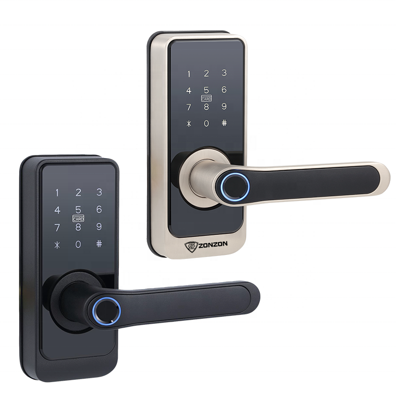 Digital Fingerprint electronic lock mechanical key WIFI APP Control home smart door locks wifi For Front Door