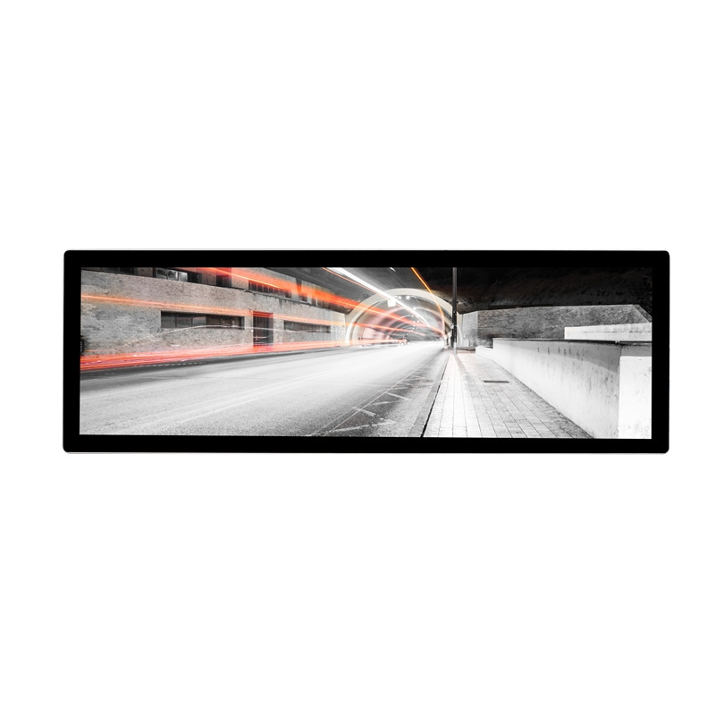 12 14 19 24 28 37 43 47 81 Inch Wall Mount Ultra Wide Strip Shelf Edge Advertising Screen Monitor Stretched Bar Lcd Display