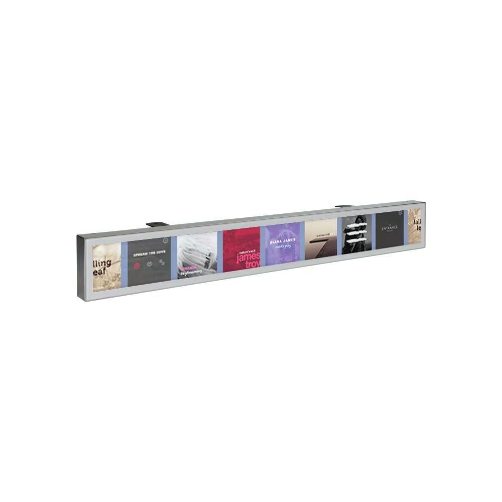 23.1 Inch Custom Size Supermarket Indoor Advertising Media Player Strip Ultra Wide Shelf Screen Stretch Bar Lcd Display