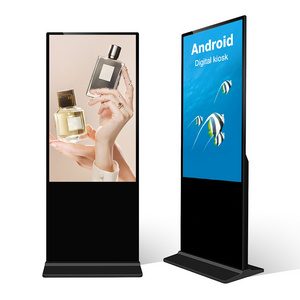 55 Inch Indoor Digital Kiosk 4K Advertising Display Screen Information Kiosk LCD Digital Signage Interactive Totem Touch Screen