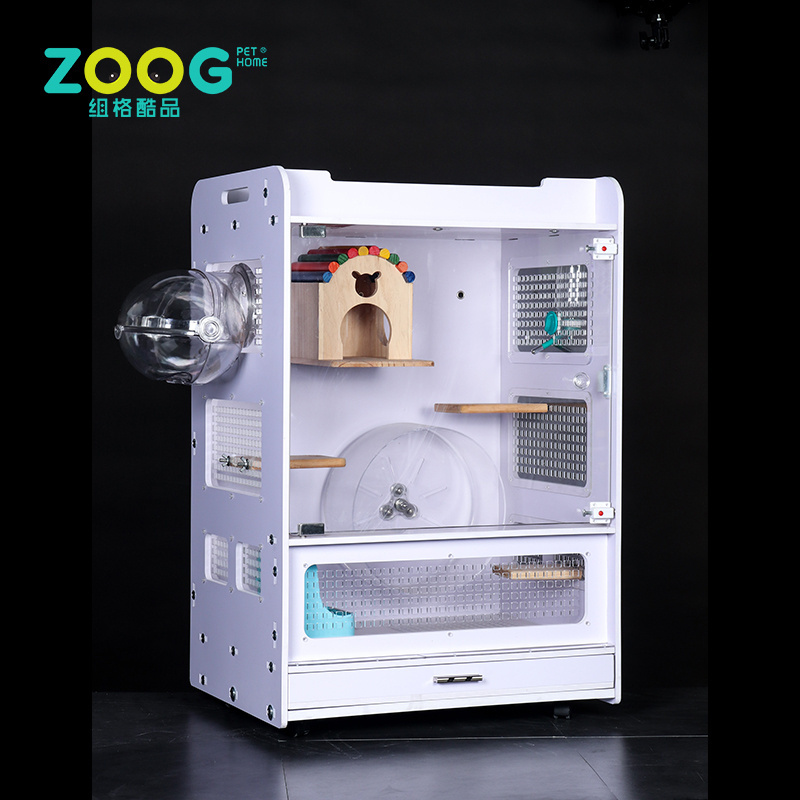 Indoor acrylic Chinchilla House cage for Small Pet