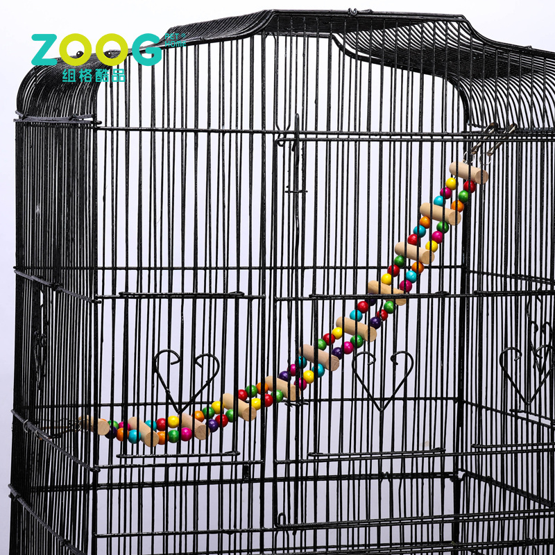 Bird Wooden Rainbow Bridge Swings Chew Toy for Parrots Pet Training