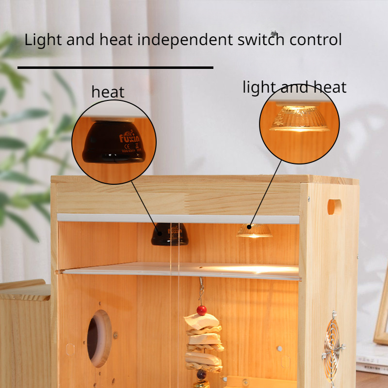 Wooden Pigeon breeding cage bird heats the incubator house with swing for young bird