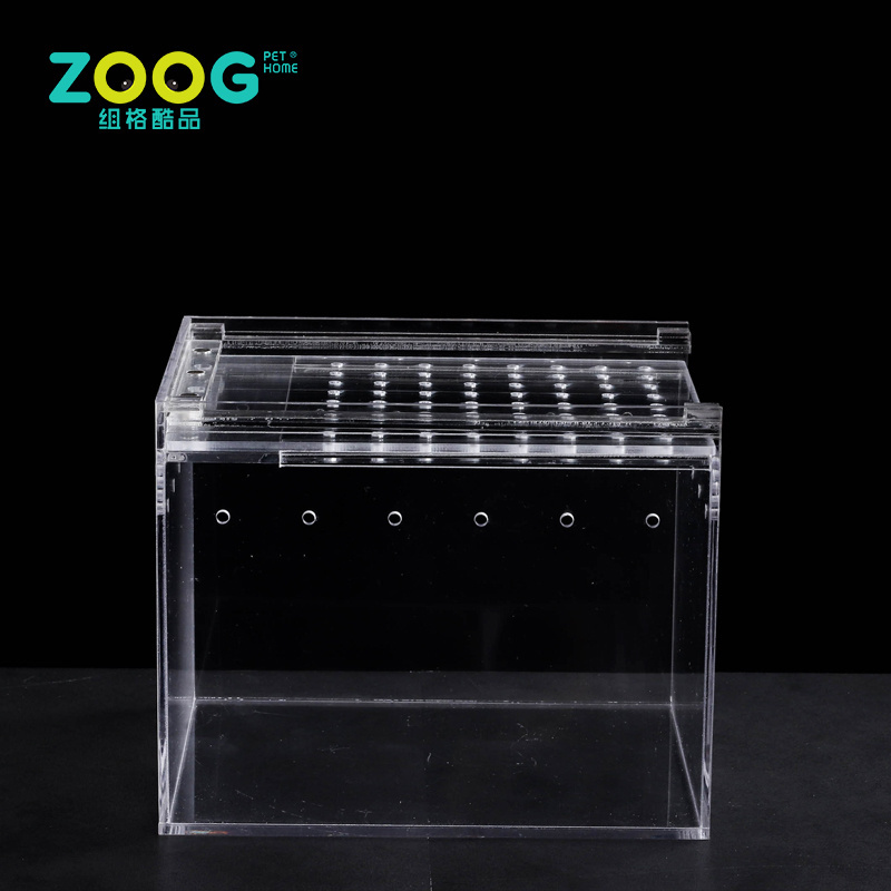 Factory Supply portable lizard Acrylic Terrarium Display Cages for Reptiles