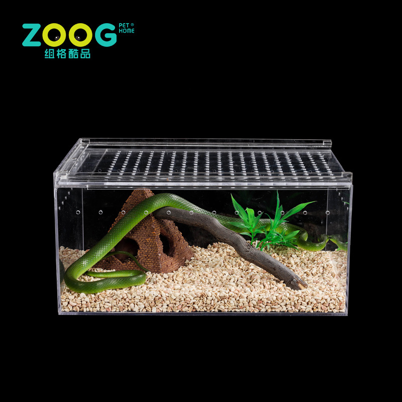 Factory Supply portable lizard Acrylic Terrarium Display Cages for Reptiles