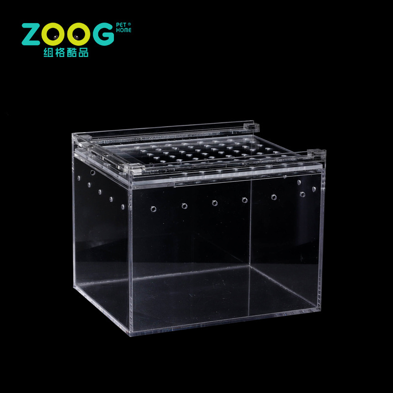 Factory Supply portable lizard Acrylic Terrarium Display Cages for Reptiles