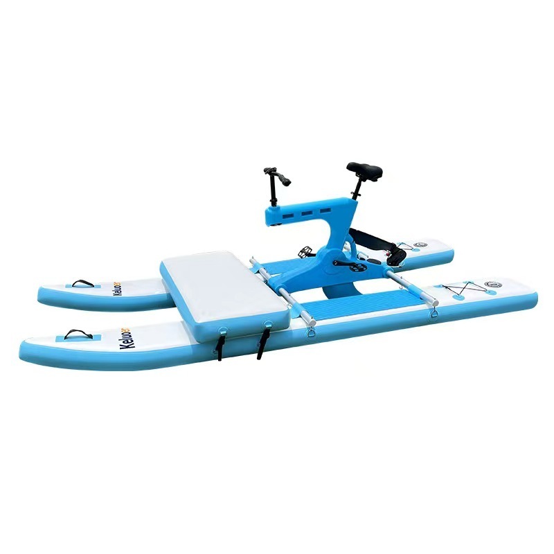 Manufacturer Amusement Rides Pedal Water Bicycle Single Inflatable Pontoons Aqua Bike