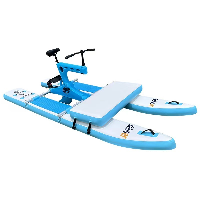 Manufacturer Amusement Rides Pedal Water Bicycle Single Inflatable Pontoons Aqua Bike