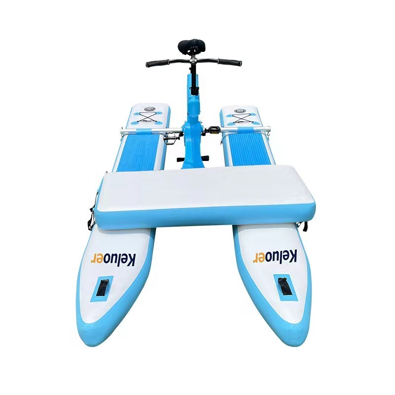 Manufacturer Amusement Rides Pedal Water Bicycle Single Inflatable Pontoons Aqua Bike