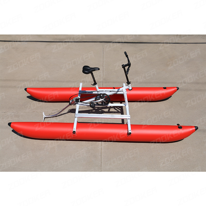 Adult Pedal PVC Inflatable High quality single sea cycle water bike pedal boats for sale cheap pontoon boats for sale