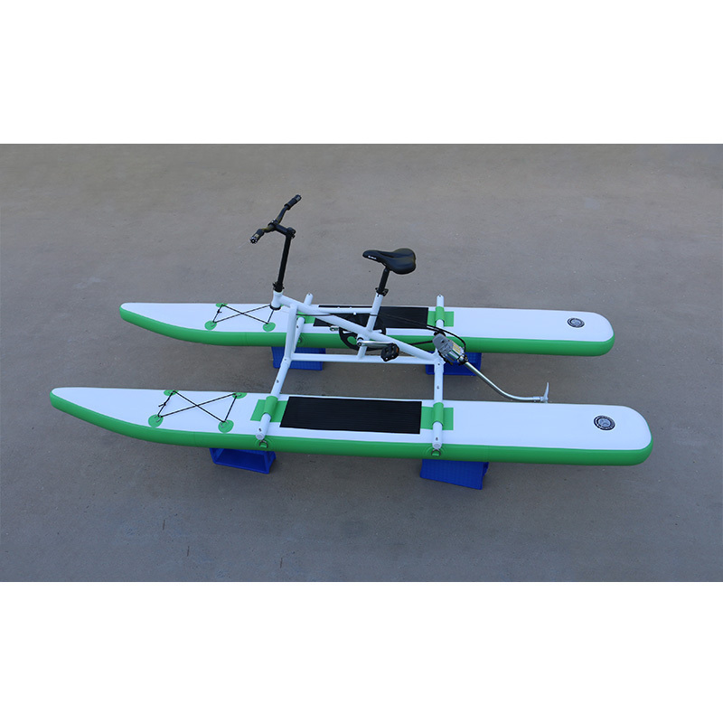 Manufacturer Outdoor Riding Aquatic park Portable Foldable Inflatable Water Pedal Bicycle Aqua Bike