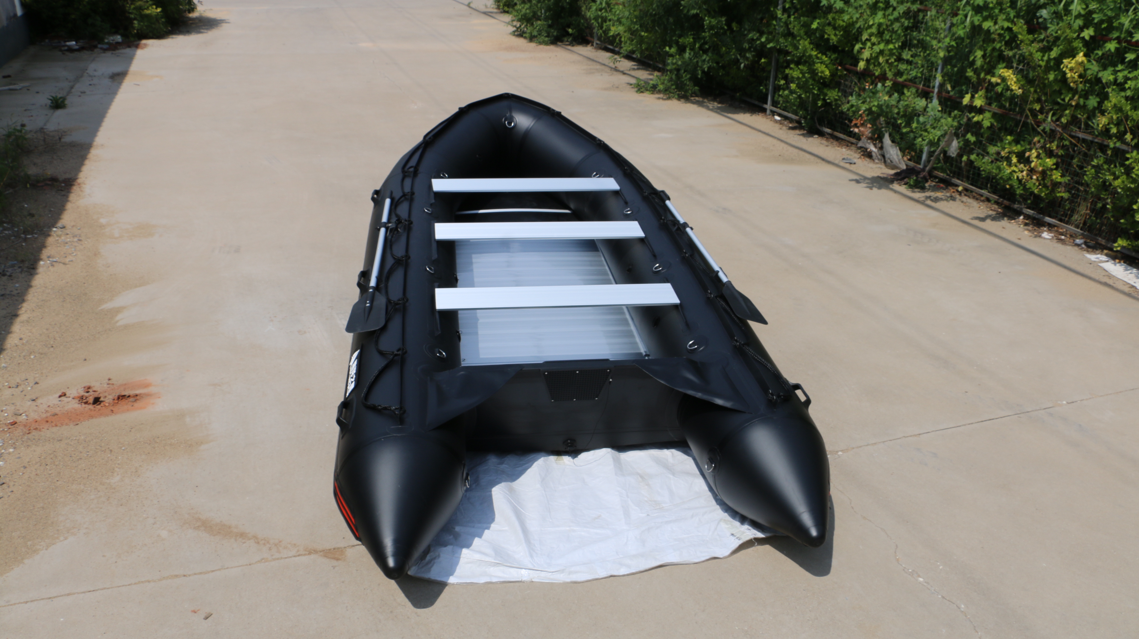 10 ft Inflatable Boat Inflatable Pontoon Dinghy Raft Tender Boat