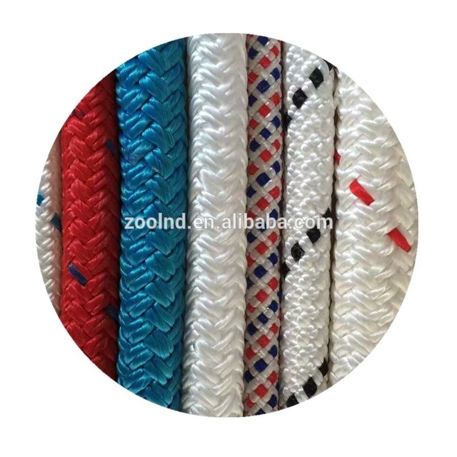 High Strength Nylon Polyester PP Double Braided Rope