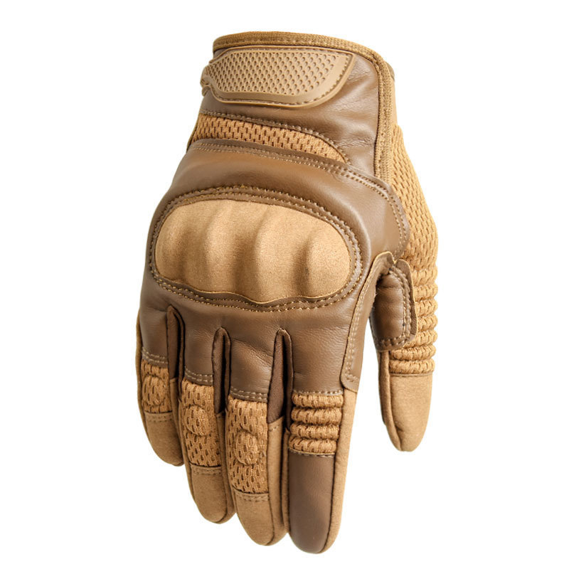 New High Quality Warm  Full Finger Training Touch Screen Leather Tactical Gloves