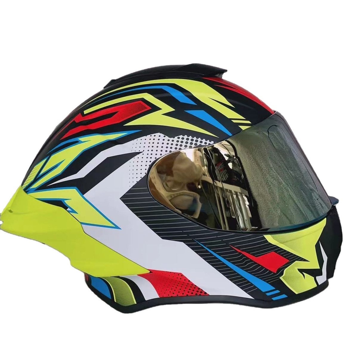 Motorcycle Helmet New ABS Customized Colorful Big Tail Helmet