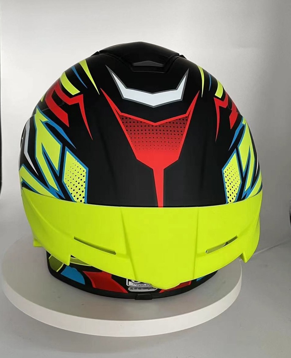 Motorcycle Helmet New ABS Customized Colorful Big Tail Helmet