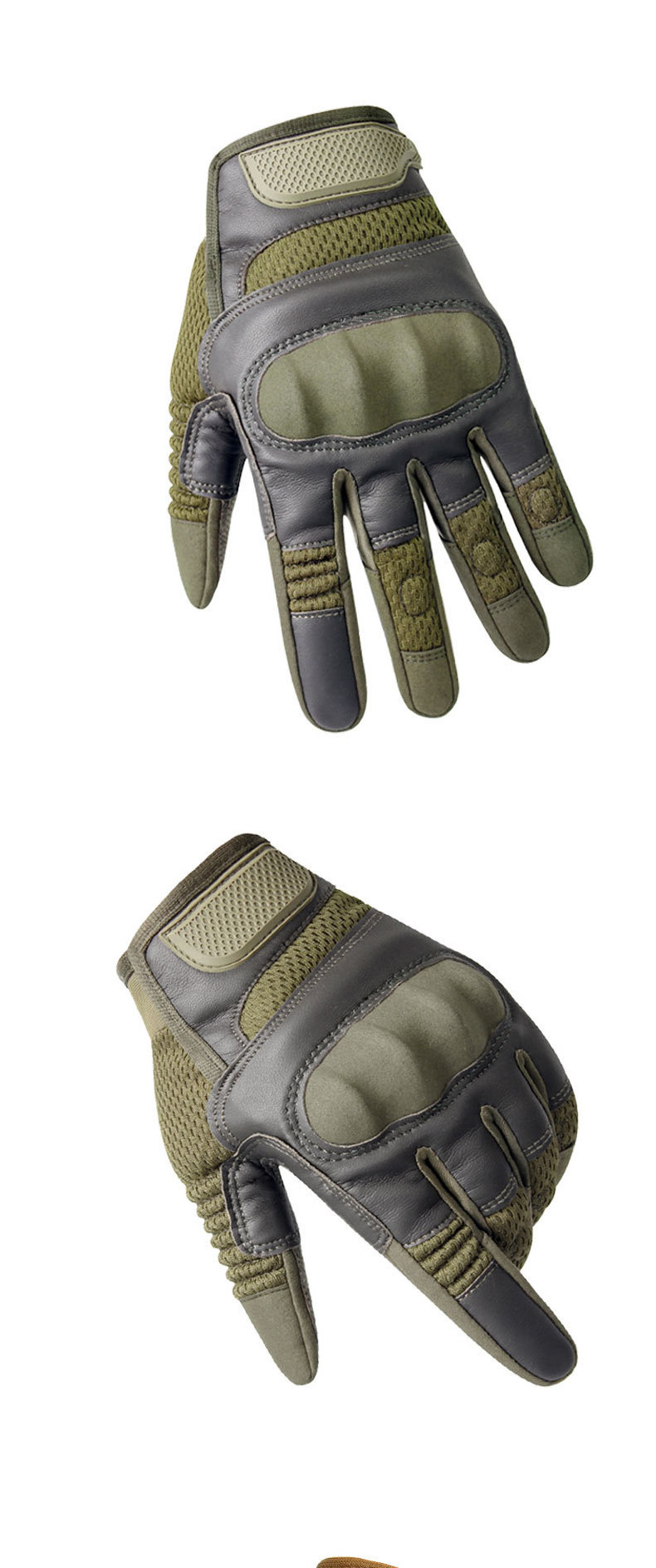 New High Quality Warm  Full Finger Training Touch Screen Leather Tactical Gloves