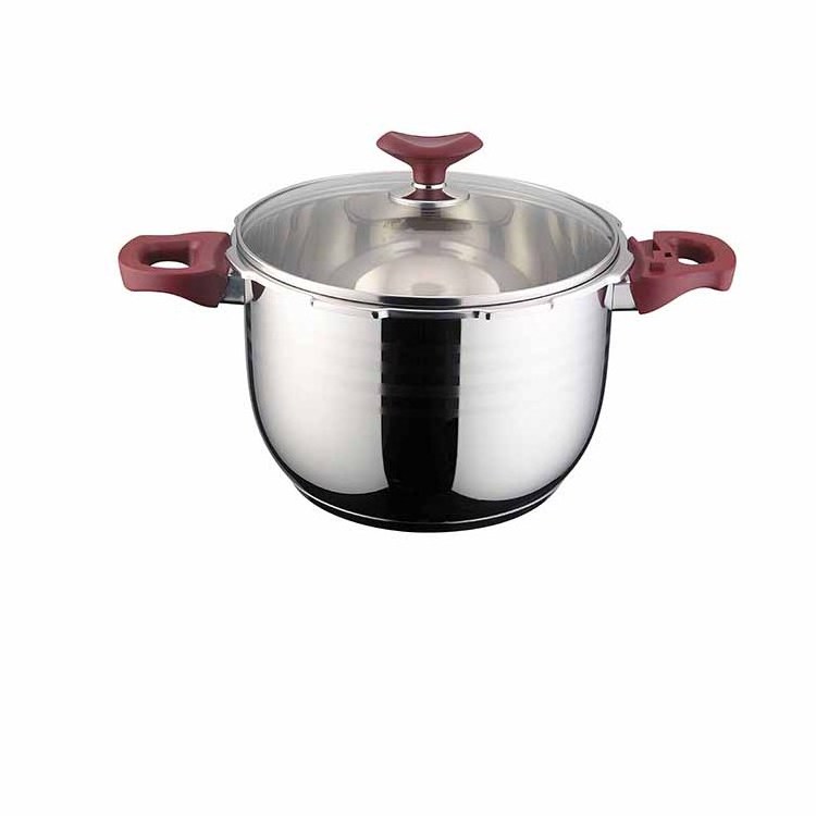 Manufacturer Best-Selling Stainless Steel Black Bakelite Handle Venus I Series Pressure Cooker Cooking Pot Cookware Set