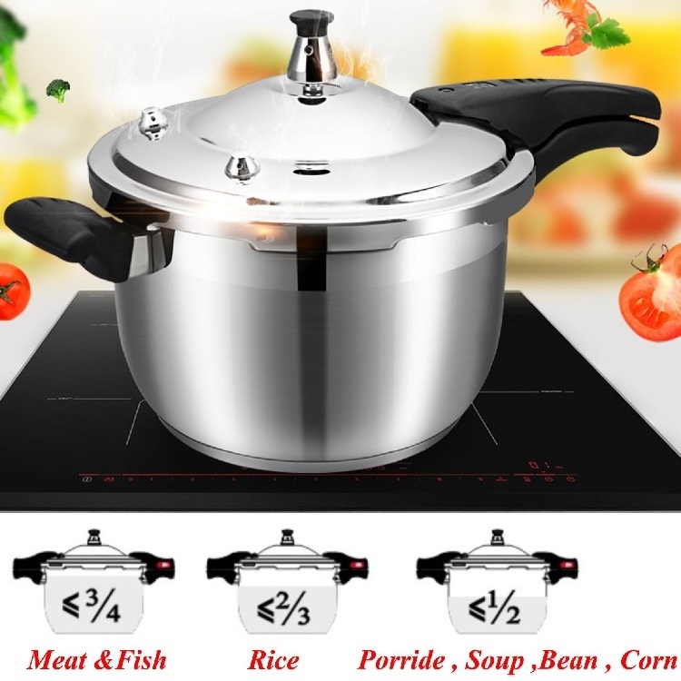 Manufacturer Stainless Steel Pressure Cooker Stockpot Rice Pot Safety Middle East Pressure Cookware Pot