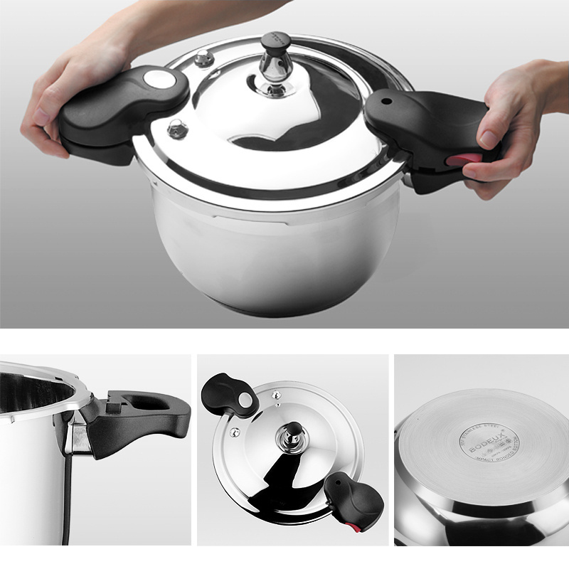 Wholesale Pressure Cooker Stainless Steel OEM/ODM Available Food Grade Non Stick Casserole Cookware Stainless