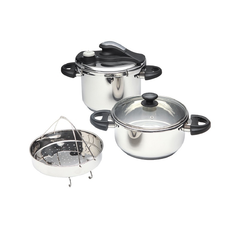 Premium factory Stainless Steel  8L olla de presion Pressure Cooker  Induction rice cooker Cooking Pot set