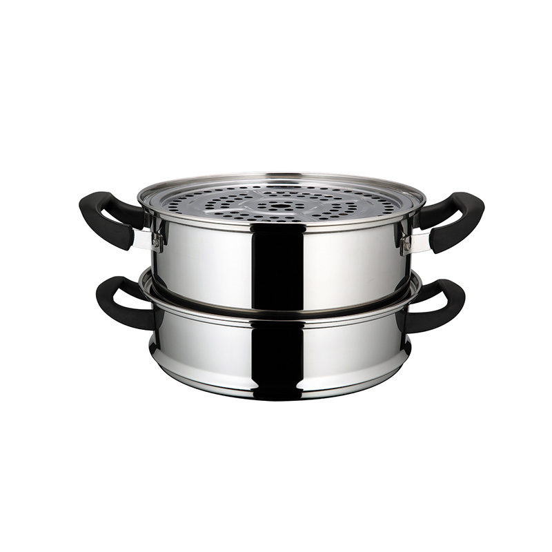 Manufacturer Wholesale Stainless Steel Big Food Kitchen Cooking Tool Multilayer Steamer Cooking Pot Steam Soup Pot