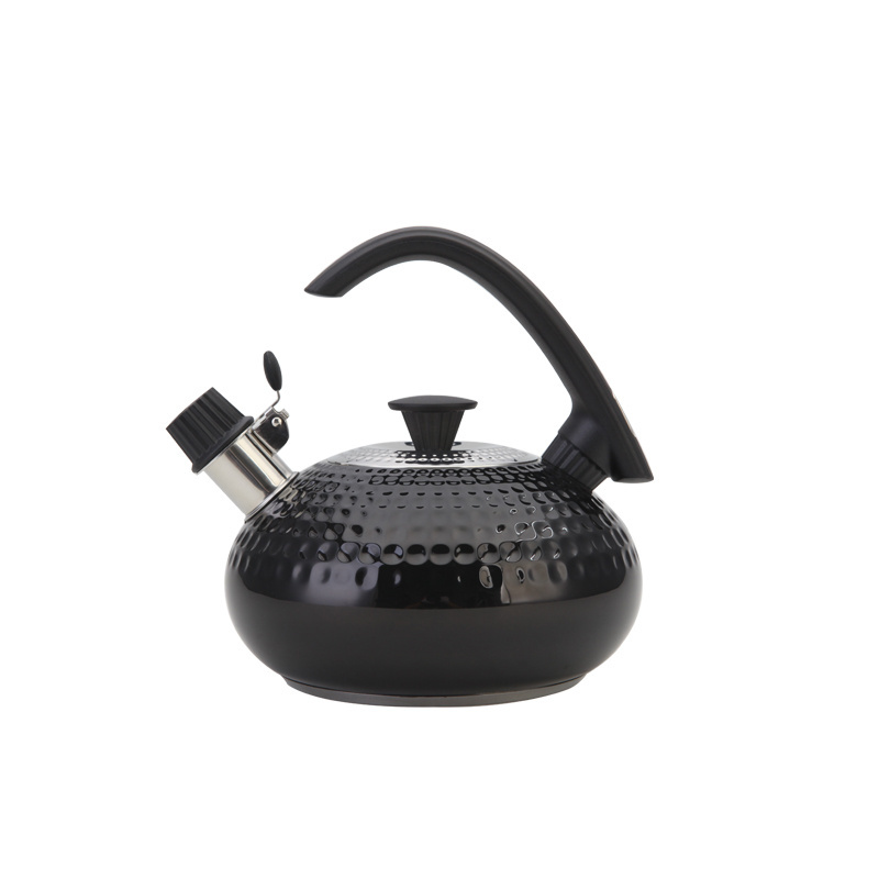 Factory wholesale high quality new design teapot Star Camping painted anti-hot design stainless steel whistle kettle