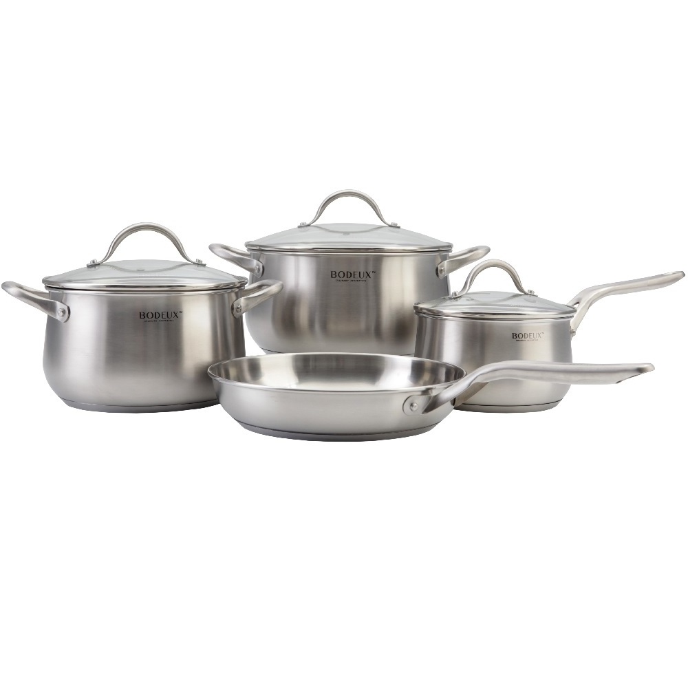 Non Stick Cookware Stainless Saucepan Casserole Dutch Oven Frypan Stainless Steel Cooking Pot Sets