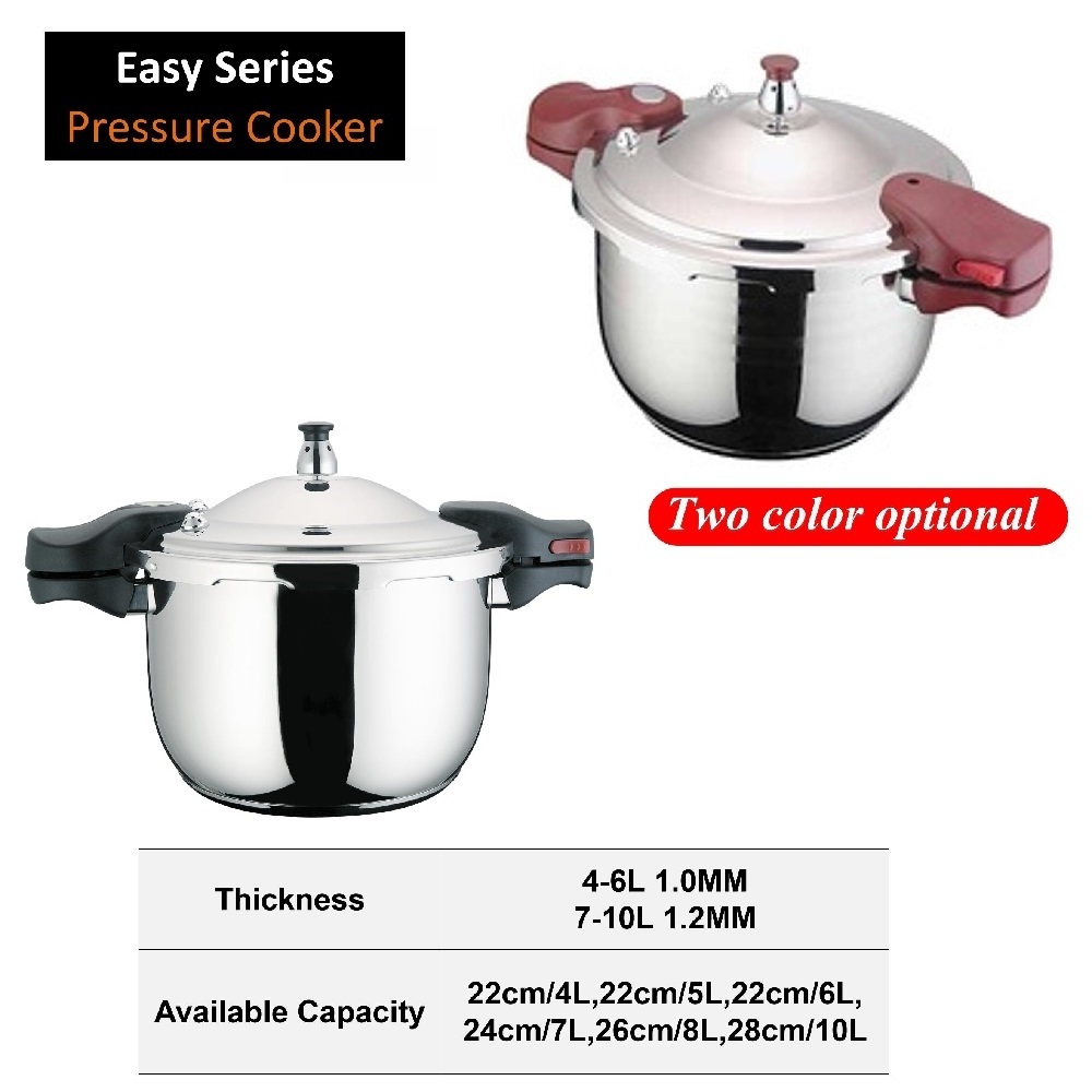 Manufacturer Stainless Steel Multifunction Cooker Kitchen Restaurant Stainless Steel Pressure Cooker with Bakelite Handle