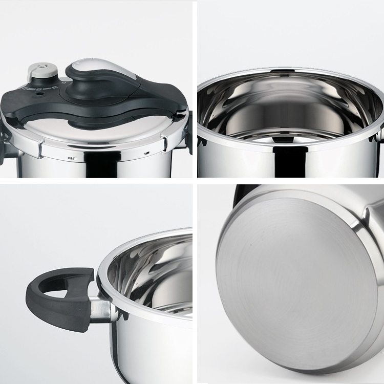 Manufacturer commercial steel pressure cooker 5L gas presser cooker stainless steel use for gas and induction cooker