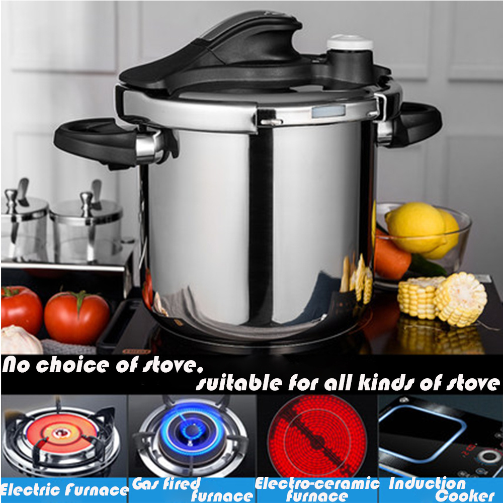 Factory wholesale stainless steel pressure cookers for home commercial kitchen cooking induction high capacity pressure cookers