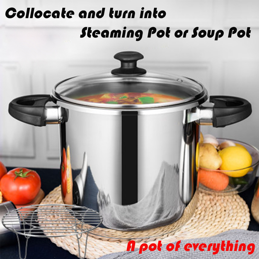 Factory wholesale stainless steel pressure cookers for home commercial kitchen cooking induction high capacity pressure cookers