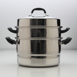 Factory wholesale high quality kitchen cookware Cooking stock pot Two-layer multi-purpose food grade stainless steel steamer