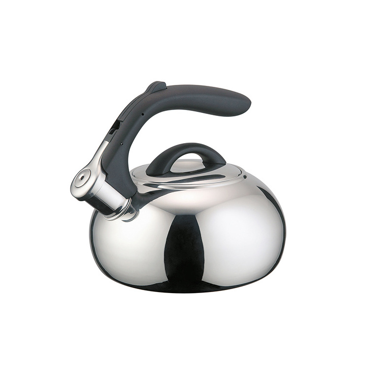 Manufacturer 201/304 stainless steel whistling kettle camping water kettles brew kettle bakelite handle tea pot