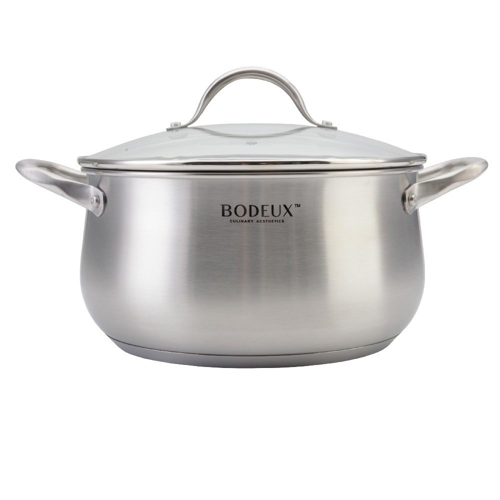 Eco-friendly Kitchen Cooking Pot Nonstick Induction Gas Cookware Sets Stainless Steel Frying Pan Stock Pots