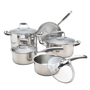 Manufacturer Best Sale Kitchen Pot Sets Pans Sets Cookware OEM/ODM Available Cookware Sets Stainless Steel