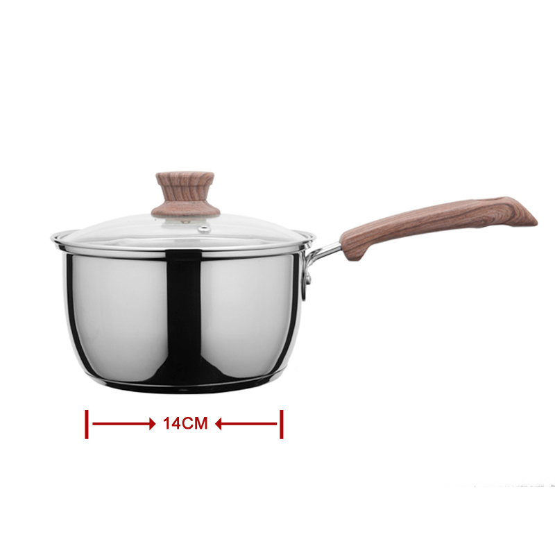 Manufacturer Stainless Steel Cookware Sets Non-stick Casserole Soup Pot Stainless Steel Kitchen Pots and Pans