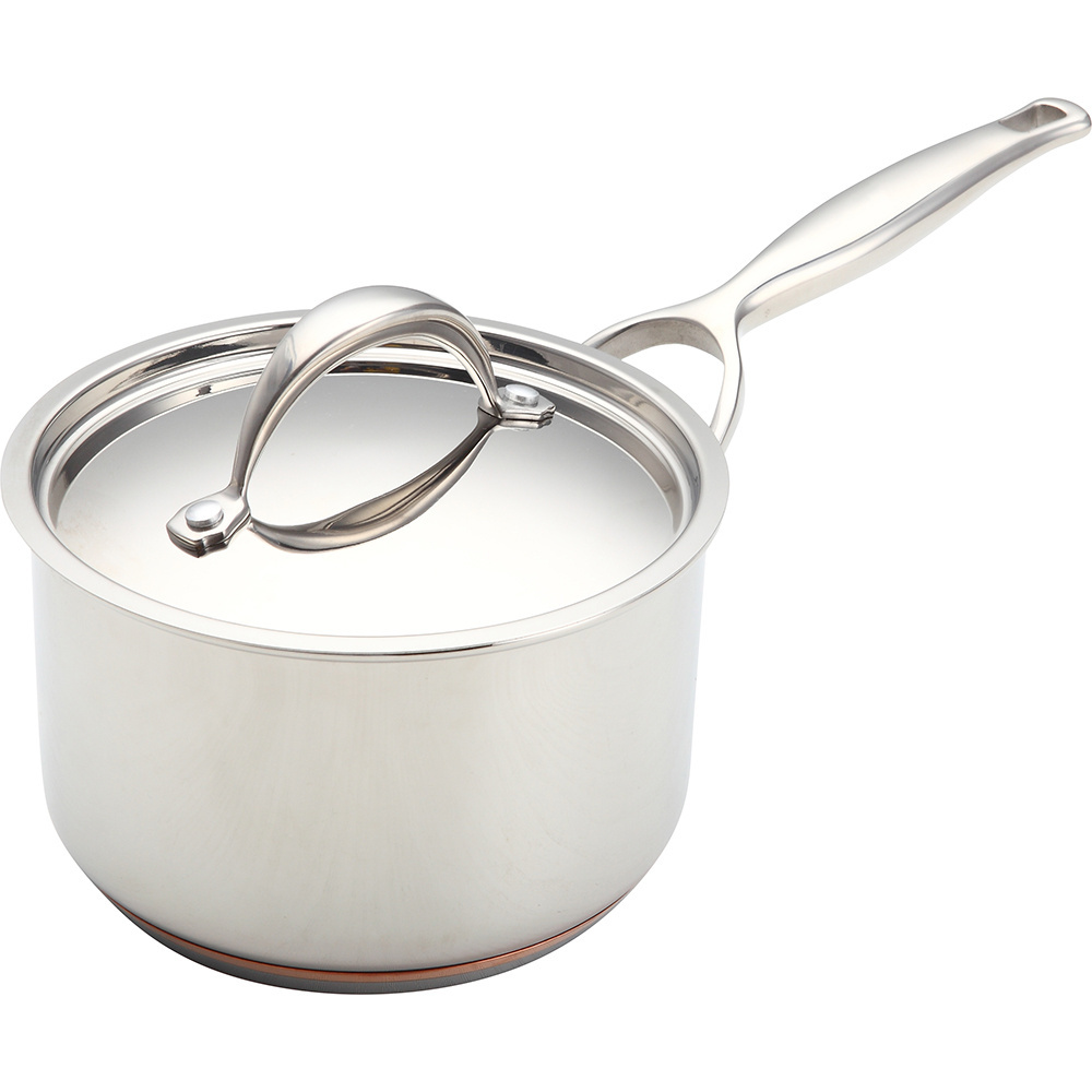 Manufacturer Wholesale Cooking Cookware Milk Pot Stainless Steel Set Kitchen Metal OEM Packing Kitchenware Pots and Pans