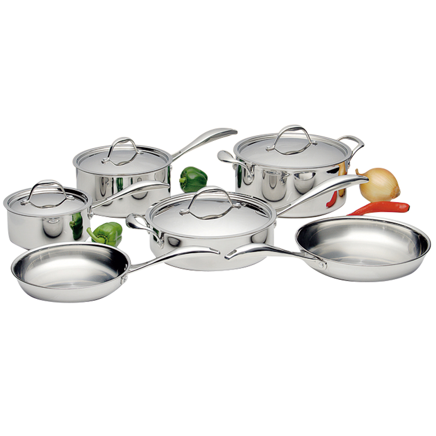 15 piece Nonstick Stainless Steel Elegant Cookware Set Casserole Fry Pan Soup Pot Nonstick Kitchen Cooking sets