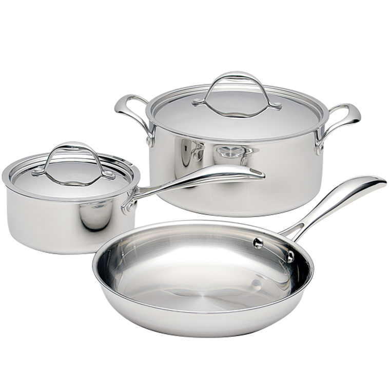 15 piece Nonstick Stainless Steel Elegant Cookware Set Casserole Fry Pan Soup Pot Nonstick Kitchen Cooking sets