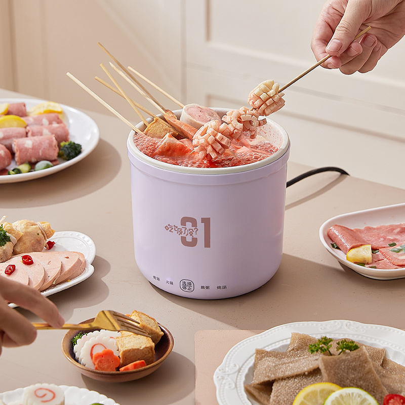 Portable Electric Rice Cooker and Household 1.0 liter Smart Control Electric Non-Stick Inner Mini Electric Pot