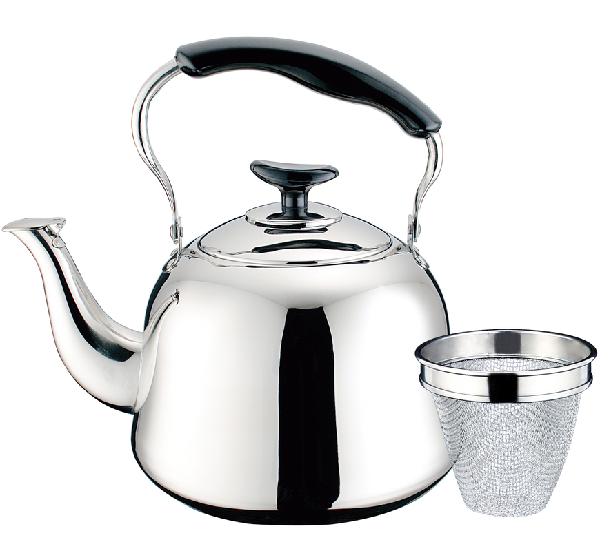 Wholesale Stainless steel kettle with colorized handle metal tea pot water kettle for sale