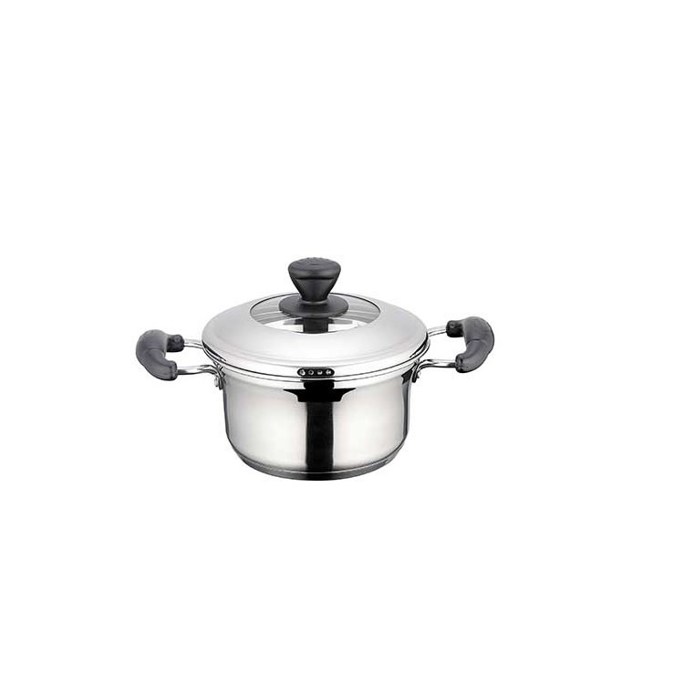 Factory wholesale non-stick kitchenware Cookware sets stainless steel Cooking pot Kitchen stockpot with lid