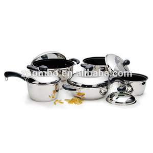 12pcs Milano Stainless Steel Kitchen Cookware Set Cooking Pot Cook Pots Casserole Stainless Steel Pots and Pans Kitchen